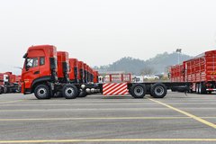东风新疆 天龙KL燃气 380马力 8X4 9.4米CNG仓栅式载货车(中国重汽12档)(DFV5318CCYGP6N)