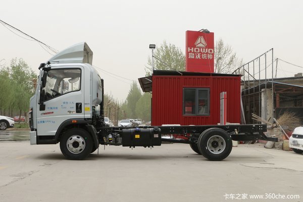 中国重汽HOWO 统帅 160马力 4.15米单排栏板轻卡