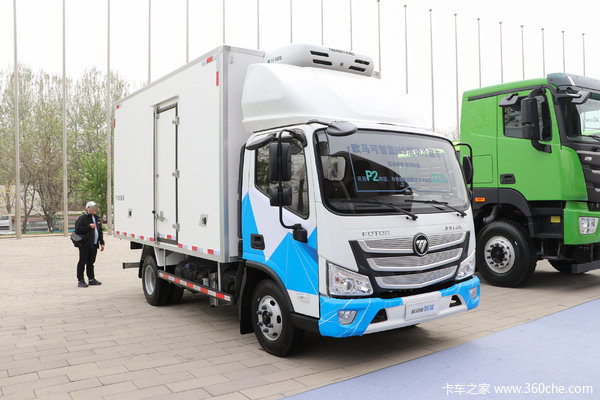 欧马可 智蓝HS 4.5T 4.08米插电式混合动力冷藏车(气刹)(BJ5048XLCPHEV1)14.016kWh