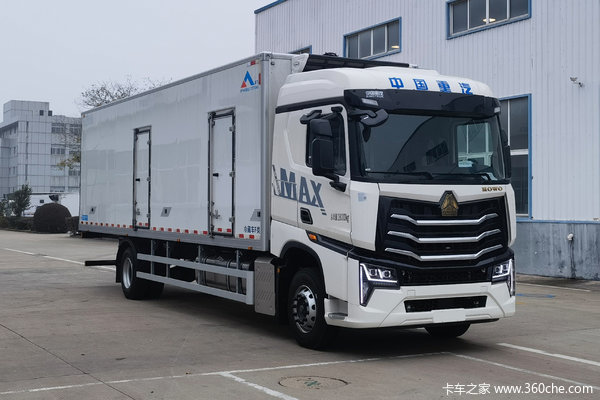 中国重汽 HOWO MAX 290马力 4X2 9.45米冷藏车(康飞牌)(KFT5189XLC61)