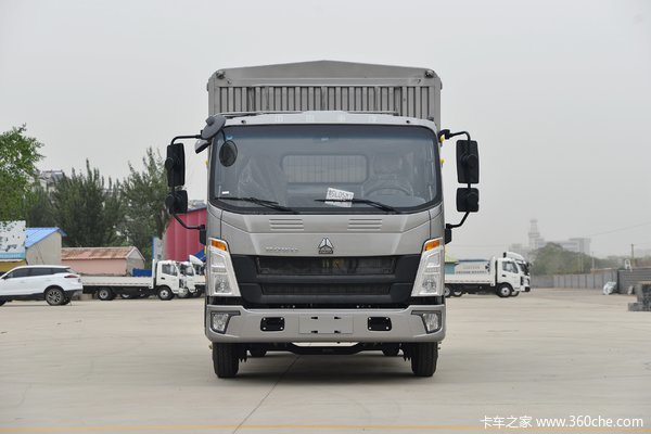 中国重汽HOWO 悍将 140马力 3.85米排半仓栅式轻卡(ZZ5047CCYC3215F145)