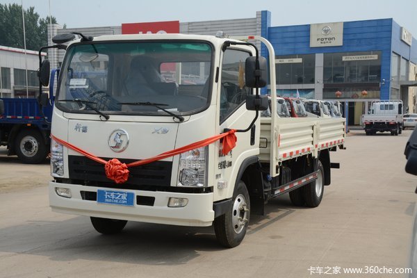 陕汽商用车 德龙G1 标载版 170马力 4.2米单排栏板载货车(SX1090NP6331)