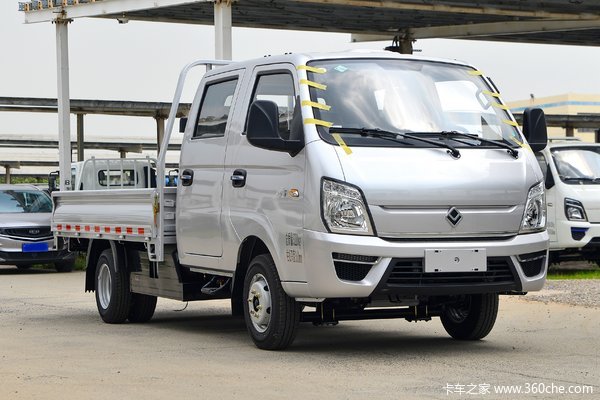 欧铃汽车 V5 尊享版 1.6L 105马力 CNG 3.01米双排栏板轻卡(ZB1035VSD5LA)