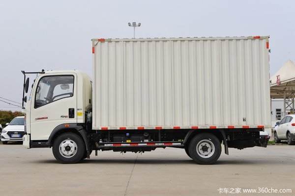 中国重汽HOWO 追梦 140马力 4.15米单排厢式轻卡