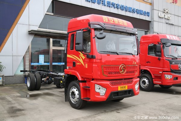 陕汽康明斯 龙骥 轻量化菁英版 260马力 4X2 9.8米厢式载货车(SX5189XXYLA721F2)