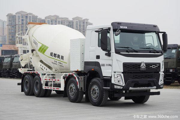 中国重汽成都商用车 V7-X 31T 8X4 8方纯电动混凝土搅拌车(ZZ5312GJBV3067Z1BEV)282kWh