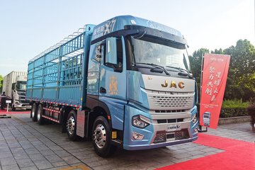 江淮 格尔发 星耀X7 570马力 8X4 9.4米AMT自动挡仓栅式载货车(国六) 卡车图片