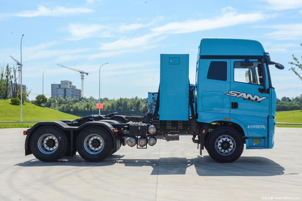 【图】三一重卡 江山EV550 6X4 纯电动牵引车(SYM42503S1BEV1)_实拍图片_1711747_卡车之家