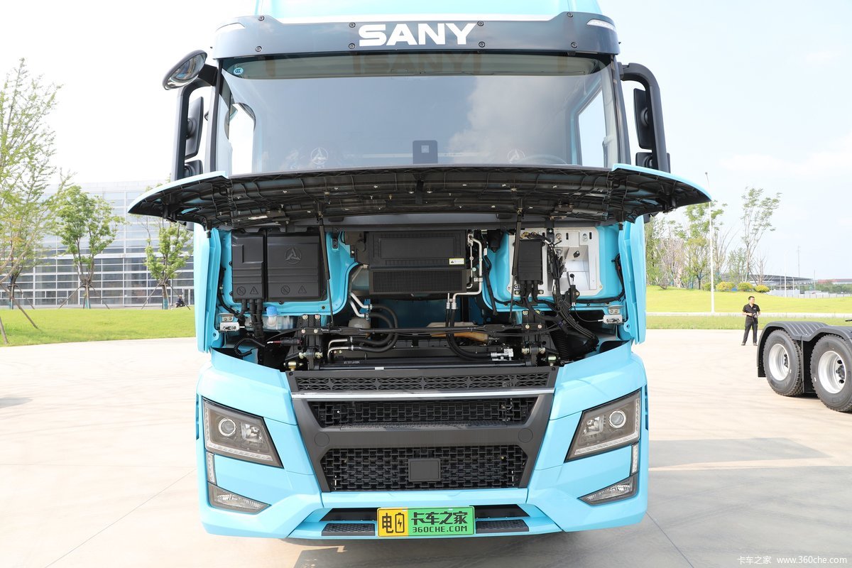【图】三一重卡 江山EV550 6X4 纯电动牵引车(SYM42503S1BEV1)_实拍图片_1718516_卡车之家