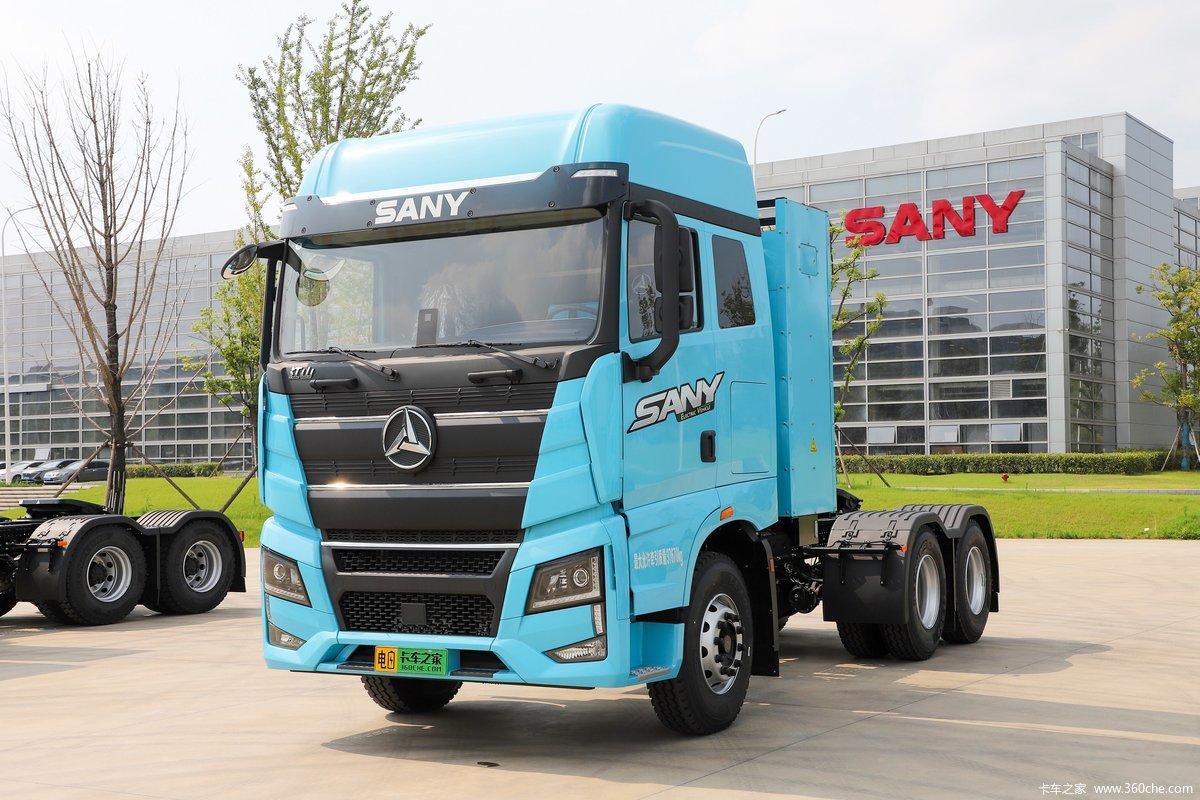 【图】三一重卡 江山EV550 6X4 纯电动牵引车(SYM42503S1BEV1)_实拍图片_1718597_卡车之家