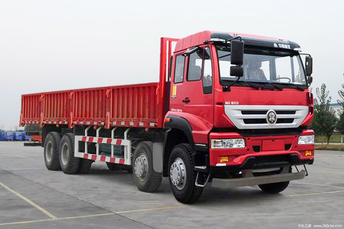 中国重汽 斯太尔 M5G重卡 310马力 8X4 9.6米栏板载货车