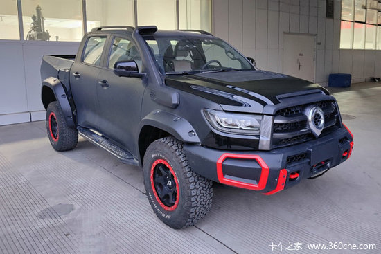 长城炮2023款黑弹版20t汽油自动四驱双排皮卡国六