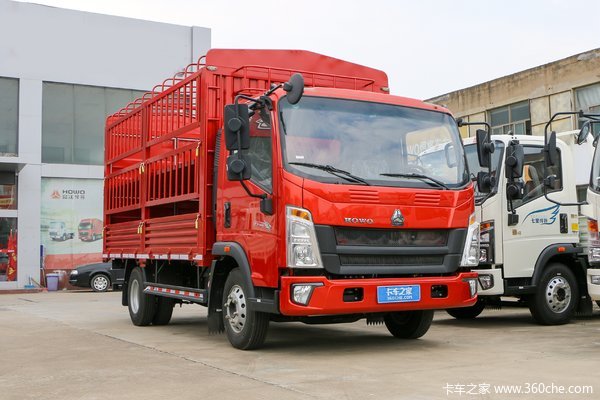 中国重汽HOWO 悍将 150马力 4.15米单排仓栅式轻卡(万里扬6档)(ZZ5117CCYG3315F112)