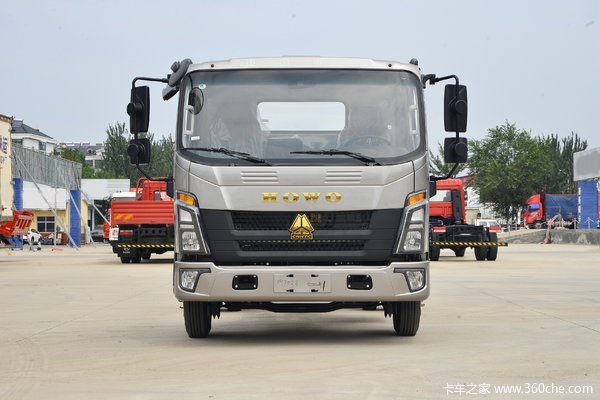 中国重汽HOWO 悍将 170马力 4.15米单排栏板轻卡(万里扬6档)(ZZ1047G3215F144)