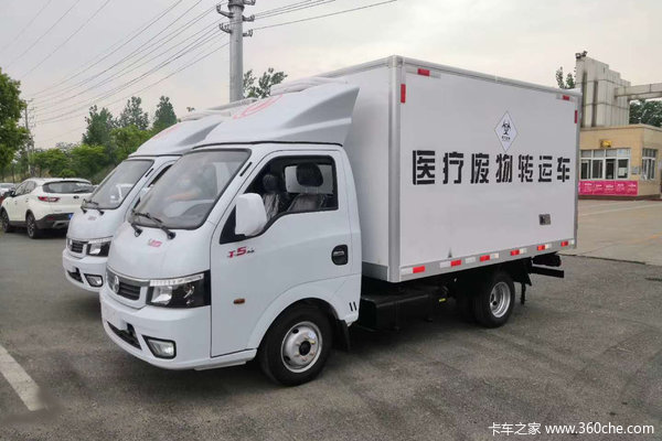 东风途逸 T5 1.5L 113马力 4X2 3米医疗废物转运车(程力威牌)(CLW5030XYY6)