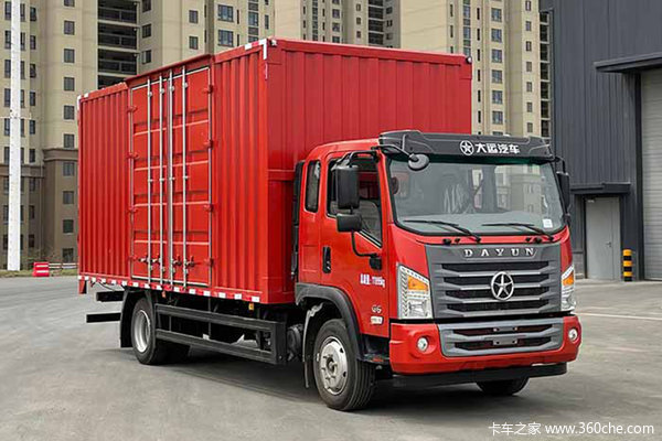 湖北大运 G6 复合型 184马力 4X2 5.75米排半厢式载货车(DYQ5121XXYD6AB)