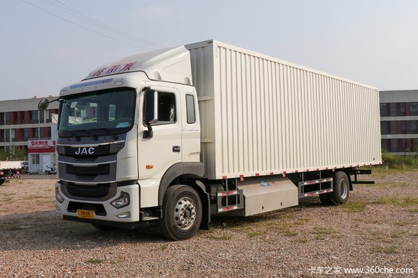 江淮 格尔发A5XⅢ中卡 260马力 CNG 4X2 9.8米厢式载货车(国六)(HFC5181XXYP2N3A70S)