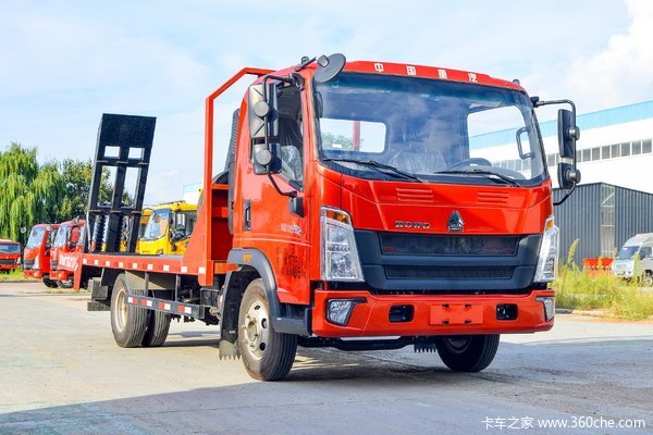 中国重汽HOWO 悍将 170马力 4X2 平板运输车(ZZ5047TPBH3315F145B)