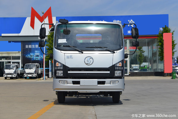 陕汽商用车 德龙G1 155马力 4X2 4.2米单排仓栅式轻卡(SX5041CCYNP6331)