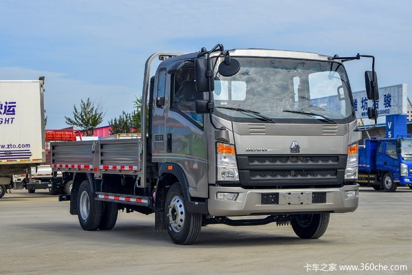 中国重汽HOWO 悍将M 140马力 3.85米排半栏板轻卡(法士特8档)(ZZ1047C3215F145)