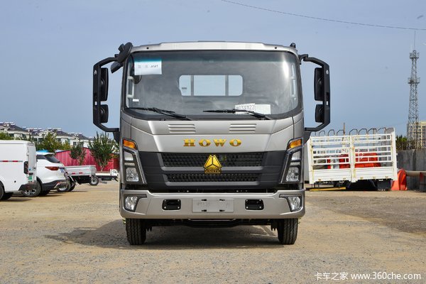 中国重汽HOWO 悍将 200马力 5.4米排半栏板载货车(ZZ1187H4715F1B)