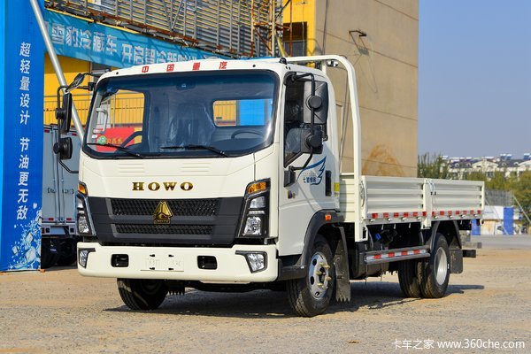 中国重汽HOWO 悍将 165马力 4.15米单排栏板轻卡(ZZ1047F3315F144)