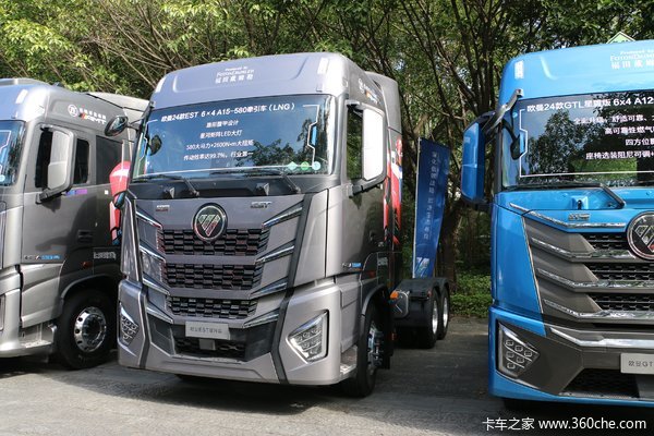 福田 欧曼est 星辉版 580马力 6x4 lng自动档牵引车(bj4259l6dll-22)