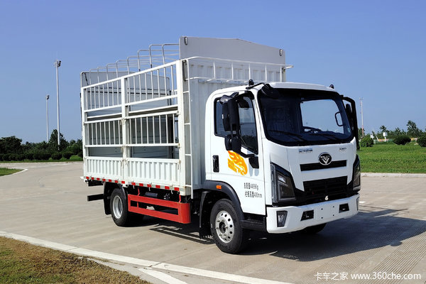 中国重汽 豪曼H3 4.5T 4.15米单排纯电动仓栅式轻卡(ZZ5048CCYG17ZBEVA)86.55kWh