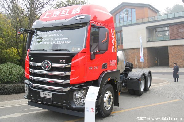 上汽红岩 杰虎H6 标载版 440马力 6X4 LNG牵引车(420后桥)(CQ4257EY384S)