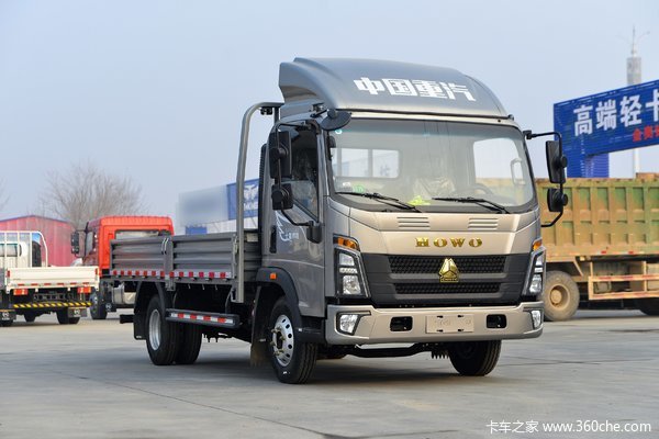 中国重汽HOWO 悍将 165马力 4.15米单排栏板轻卡(ZZ1047G3315F144)
