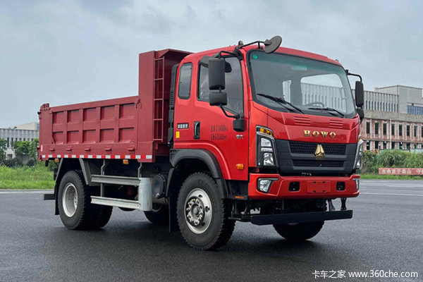 中国重汽HOWO 悍将 200马力 4X2 4.14米自卸车(ZZ3184H351EFA1)