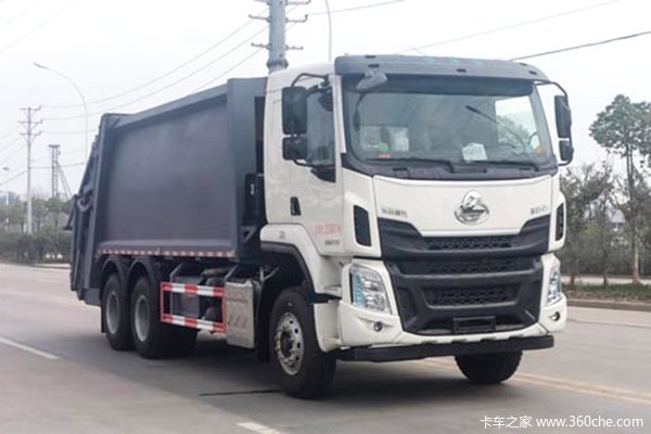 东风柳汽 乘龙H5 350马力 6X4 压缩式垃圾车(楚胜牌)(CSC5250ZYSEL6)