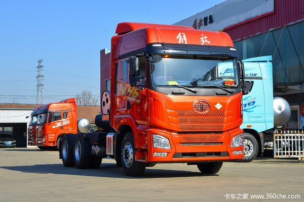 青岛解放 JH6重卡 质惠版 480马力 6X4 LNG自动档牵引车(一汽12档)(液缓)(CA4251P25K2T1NE6A80)