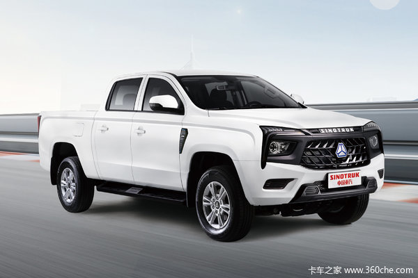 中国重汽 2024款商用尊豪版 2.0T柴油 190马力 手动四驱 长轴双排皮卡