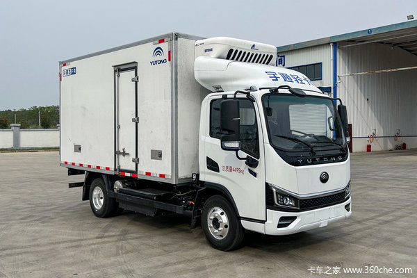 宇通轻卡 T3 4.5T 4.08米纯电动冷藏车(气刹)(ZKH5045XLCBEV253)100.46kWh