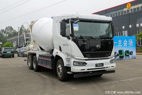 比亚迪T25 25T 6X4 4.2方纯电动混凝土搅拌运输车(BYD5250GJBBEV1)376.8kWh