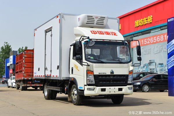 中国重汽HOWO 悍将M 创富版 160马力 4X2 4.1米冷藏车(国六)(ZZ5047XLCH3315F145)