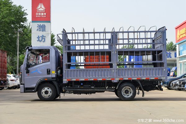 中国重汽HOWO 统帅 170马力 4.15米单排仓栅式轻卡(中