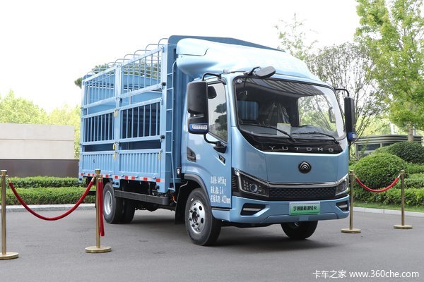 宇通轻卡 T5 4.5T 4.2米单排纯电动仓栅式轻卡(ZKH5045CCYBEV2)88.87kWh