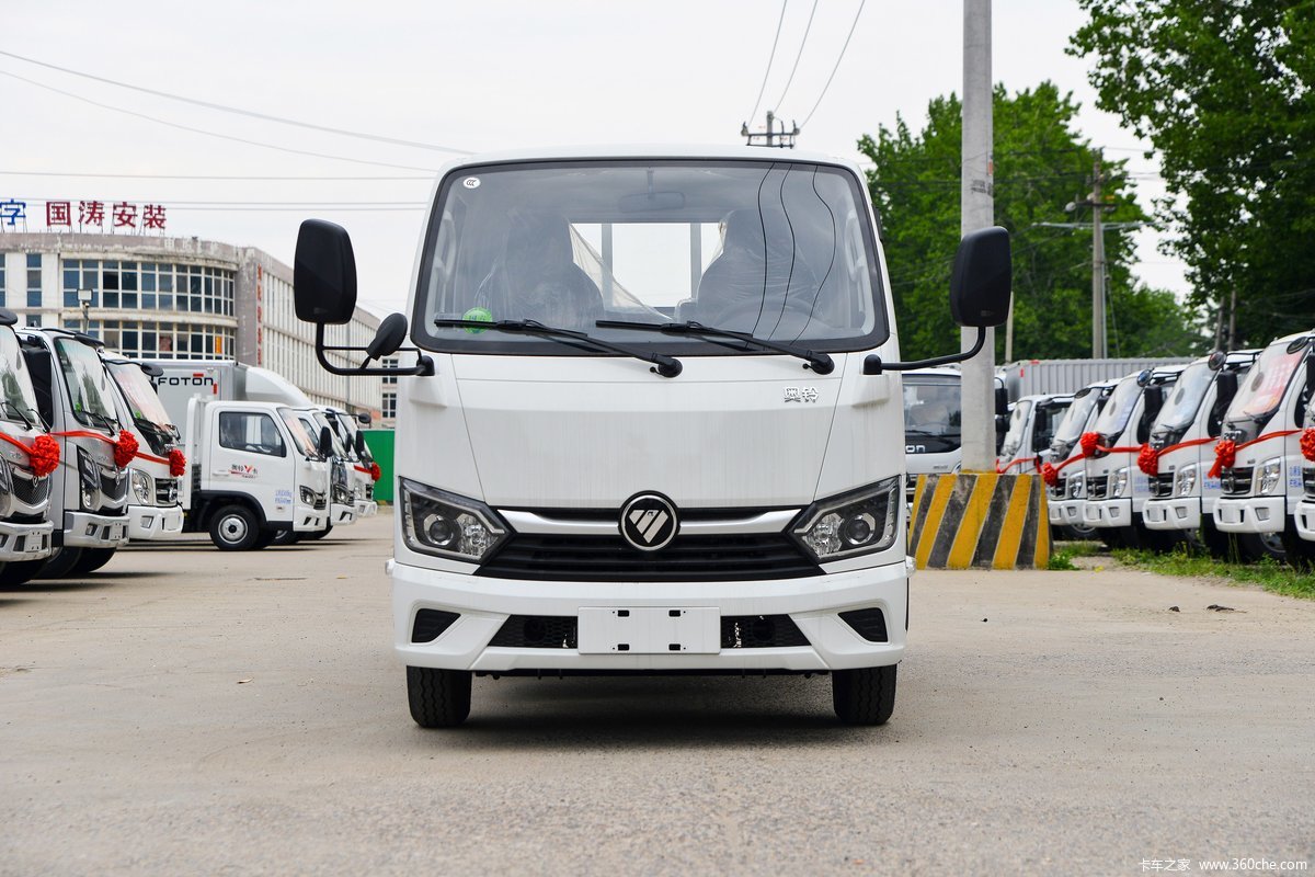 福田 奥铃V卡 1.6L 105马力 CNG 3.535米排半栏板小卡