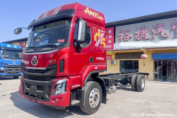 东风柳汽 乘龙H5 290马力 4X2 6.8米AMT自动档仓栅式载货车(万里扬10档)(LZ5180CCYH5AC1)