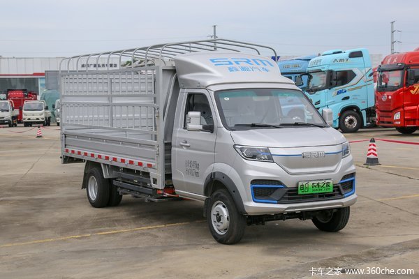 SRM鑫源 T5LEV 3.5T 3.8米单排纯电动仓栅式微卡(JKC5034CCYD0X4BEV)55.7kWh