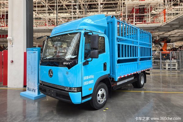 三一轻卡 江山 4.5T 4.18米单排纯电动仓栅式轻卡(HQC5042CCY0QDBEV)106kWh