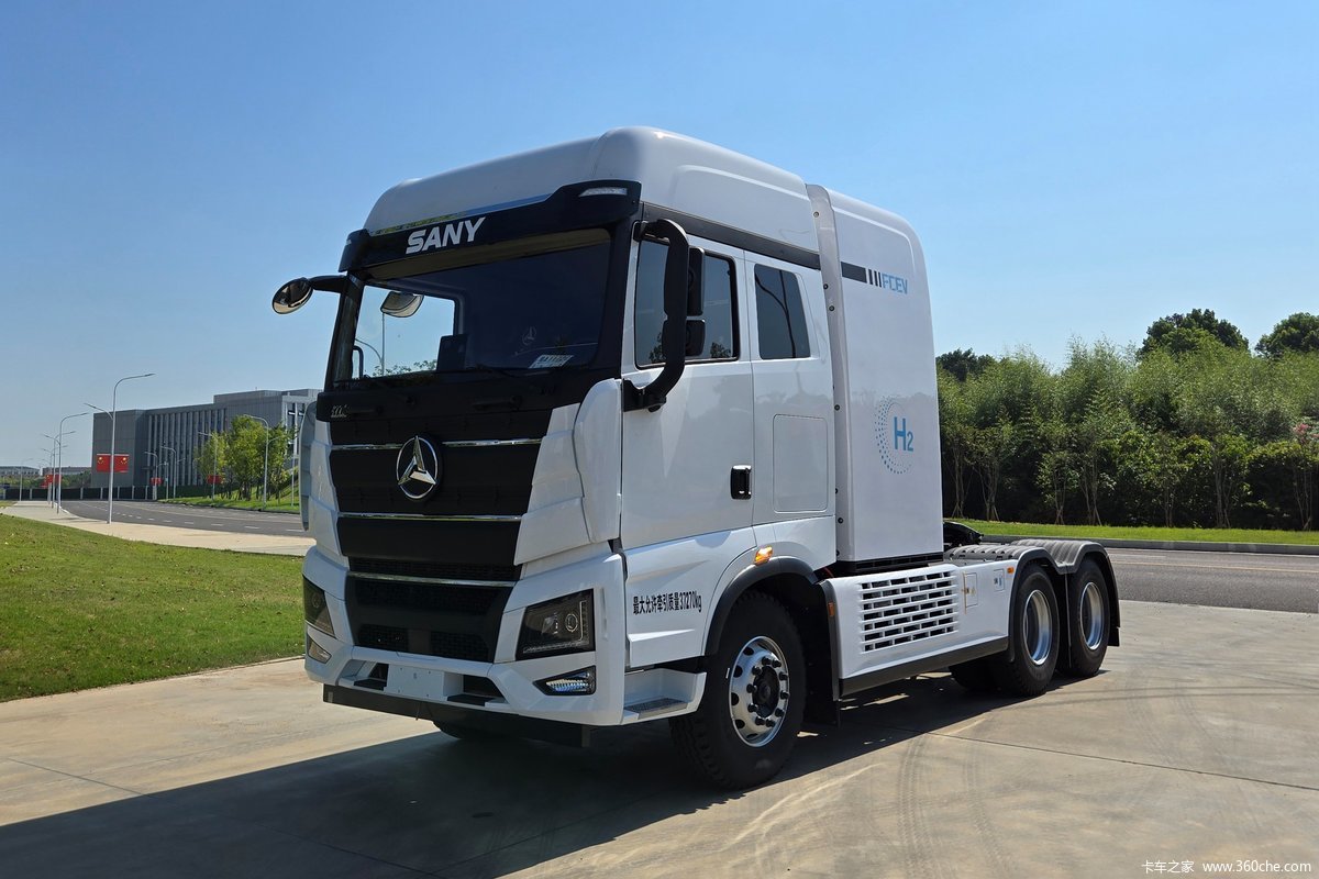 【图】三一重卡 江山版 6X4 氢燃料牵引车(SYM42503SWFCEV15)_实拍图片_1960579_卡车之家