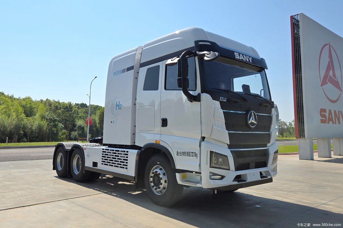 【图】三一重卡 江山版 6X4 氢燃料牵引车(SYM42503SWFCEV15)_实拍图片_1960579_卡车之家