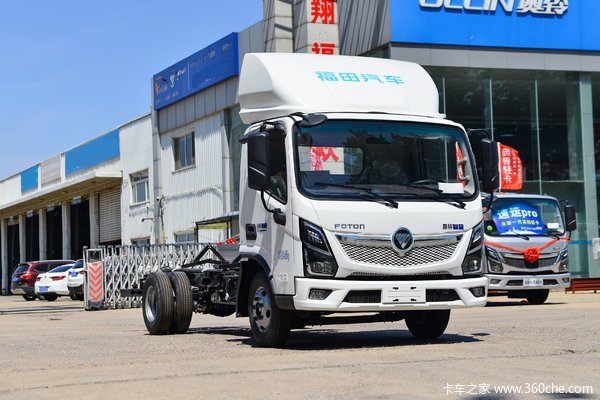 福田奥铃 智蓝EL-Plus 4.5T 4.17米单排纯电动仓栅式轻卡(宽体)(BJ5045CCYEV14)100.46kWh