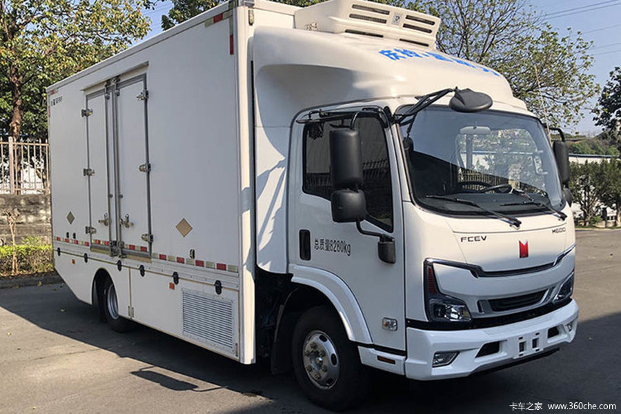 庆铃 五十铃M600 4X2 4.2米单排燃料电池冷藏车