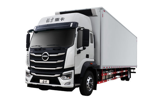 北京重卡 奋斗 350马力 4X2 7.8米AMT自动档冷藏车(BJ5181XLCD6AP)