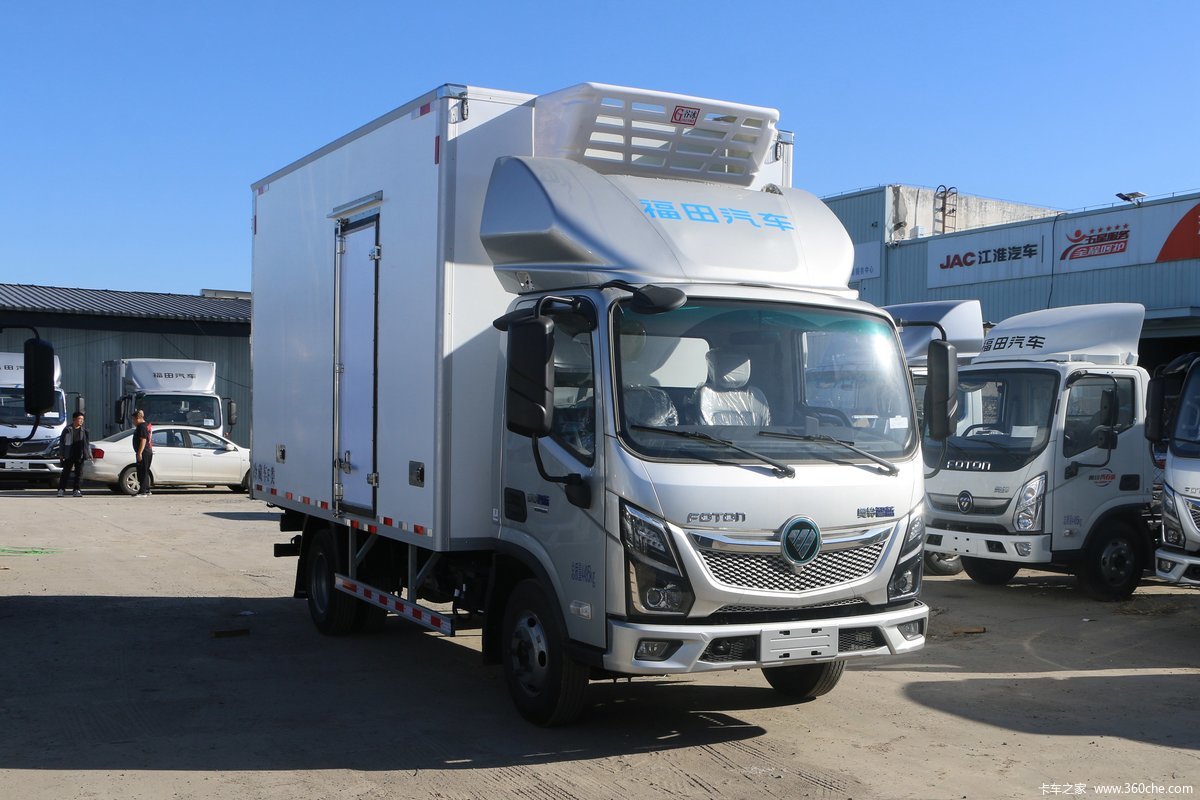 福田奥铃 智蓝EL-Plus 4.5T 4.08米单排纯电动冷藏车(液刹)