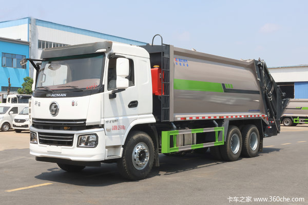 陕汽商用车 轩德翼6 270马力 6X4 压缩式垃圾车(程力威牌)(CLW5251ZYSAHJ)